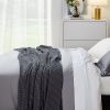 Cooling Cotton Waffle Breathable Rayon Derived from Bamboo Twin XL Blanket,Grey,66x90 inches